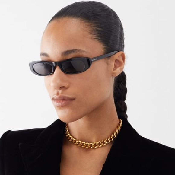 NEW SAINT LAURENT SL557 SHADE 001 BLACK SUNGLASSES SAINT LAURENT SHADE SL 557